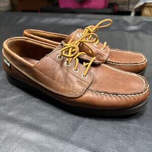 Vintage Women's EASTLAND Tan Brown Falmouth Camp Moc Top-Sider Size US 11 W - BP